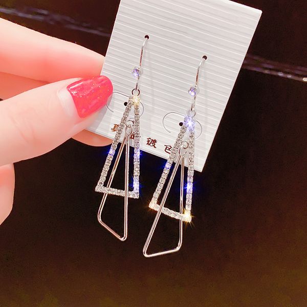 european and american fashion exaggerated rhinestone zircon earrings womens geometric triangle long earrings temperamental fashionmonger ear, Golden
european and american fashion exaggerated rhinestone zircon earrings womens geometric triangle long earrings temperamental fashionmonger ear, Golden