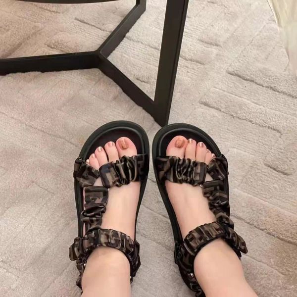 women designer sandal brown satin sandals flat sandal wide bands soft print stretch satin summer beach slides flip flops with box 349, Black
women designer sandal brown satin sandals flat sandal wide bands soft print stretch satin summer beach slides flip flops with box 349, Black