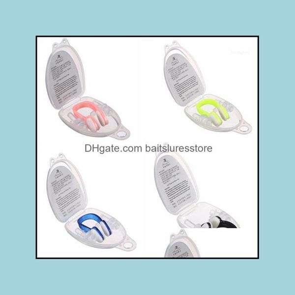 wholesale- soft sile swimming nose clips and 2 ear plugs earplugs gear with a case box pool accessories water sports drop delivery 2021 outd
wholesale- soft sile swimming nose clips and 2 ear plugs earplugs gear with a case box pool accessories water sports drop delivery 2021 outd