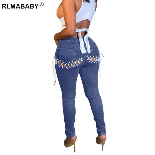 fashion new elastic high waist lace up adjustable pockets jean pants elegant women streetwear solid skinny denim trousers, Black;white
fashion new elastic high waist lace up adjustable pockets jean pants elegant women streetwear solid skinny denim trousers, Black;white