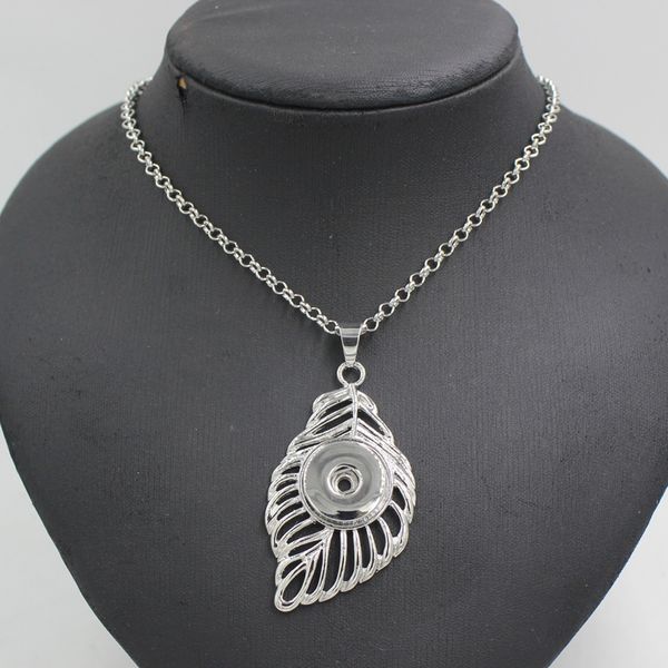 new arrival wholesale big leaf snap necklace interchangeable leaves pendants necklaces fit 18mm liobonar snap buttons jewelry diy collier, Silver
new arrival wholesale big leaf snap necklace interchangeable leaves pendants necklaces fit 18mm liobonar snap buttons jewelry diy collier, Silver