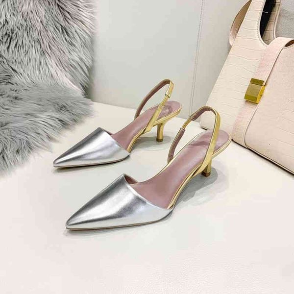 sandals baotou sandals women's spring pointed temperament single shoes silver thin heel bridesmaid with skirt high heels, Black
sandals baotou sandals women's spring pointed temperament single shoes silver thin heel bridesmaid with skirt high heels, Black