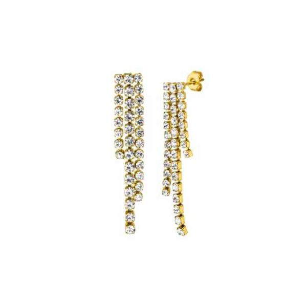 mavis hare malio earrings stainless steel crystal tassels drop pendant earrings as fashion lady gift, Silver
mavis hare malio earrings stainless steel crystal tassels drop pendant earrings as fashion lady gift, Silver