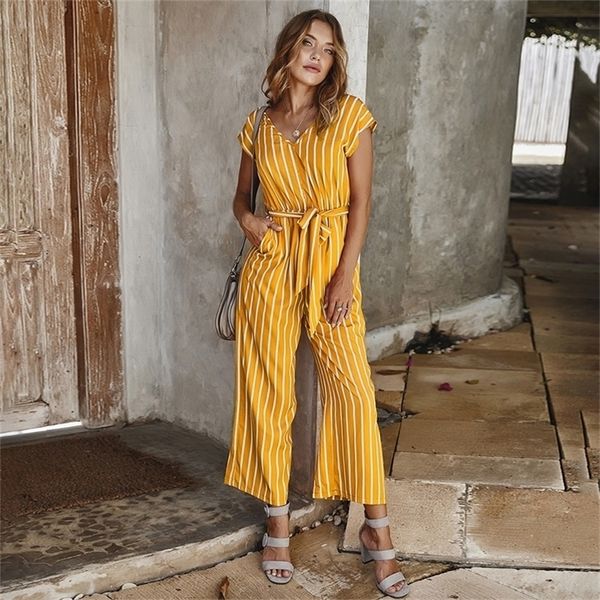 jumpsuit women summer 2020 new elegant female playsuits v-neck casual stripe cotton long jumpsuit overalls for office lady lj200814, Black;white
jumpsuit women summer 2020 new elegant female playsuits v-neck casual stripe cotton long jumpsuit overalls for office lady lj200814, Black;white