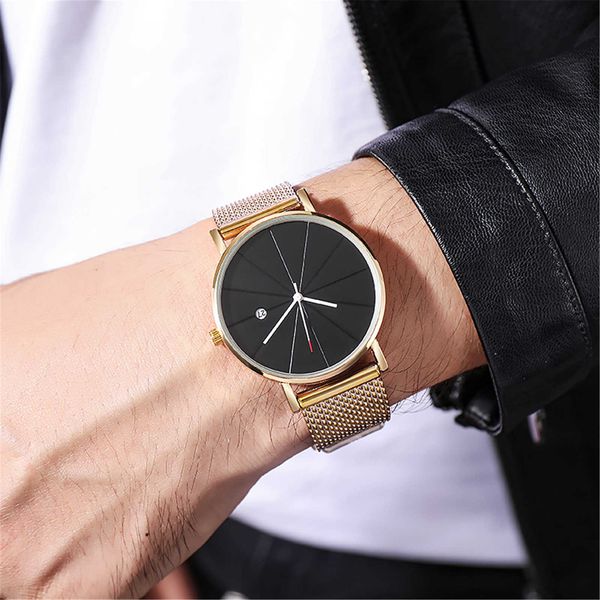 2022 simple men's business stainless steel mesh strap quartz watch minimalist men's fashion slim watch, Slivery;brown
2022 simple men's business stainless steel mesh strap quartz watch minimalist men's fashion slim watch, Slivery;brown