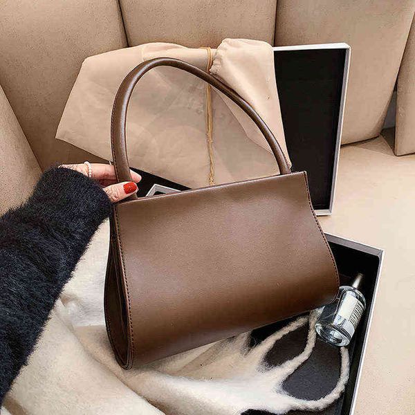 shopping bags single shoulder for woman solid color armpit ute vintage luxury leather handbag french simple female 220316
shopping bags single shoulder for woman solid color armpit ute vintage luxury leather handbag french simple female 220316