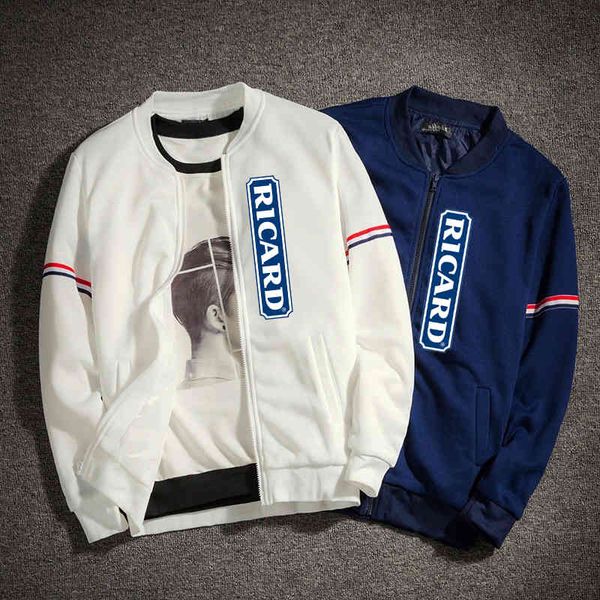 baseball uniform golf new style printed men's bomber jacket casual sport jackets ricard stand collar sweater coats streetwear, Black;brown
baseball uniform golf new style printed men's bomber jacket casual sport jackets ricard stand collar sweater coats streetwear, Black;brown