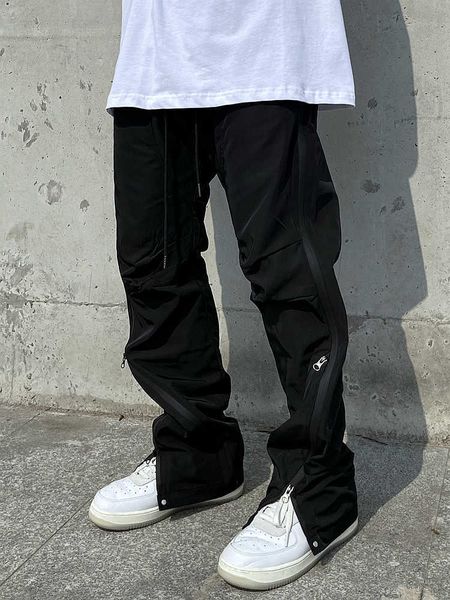 men's pants european and american high street sports pants far archive tide brand nylon waterproof zipper function vibe wind work pants, Black
men's pants european and american high street sports pants far archive tide brand nylon waterproof zipper function vibe wind work pants, Black