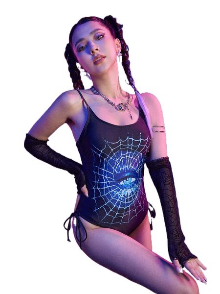 romwe cyber luvr eye graphic drawstring ruched tie back one piece swimsuit i9ep#, White;black
romwe cyber luvr eye graphic drawstring ruched tie back one piece swimsuit i9ep#, White;black