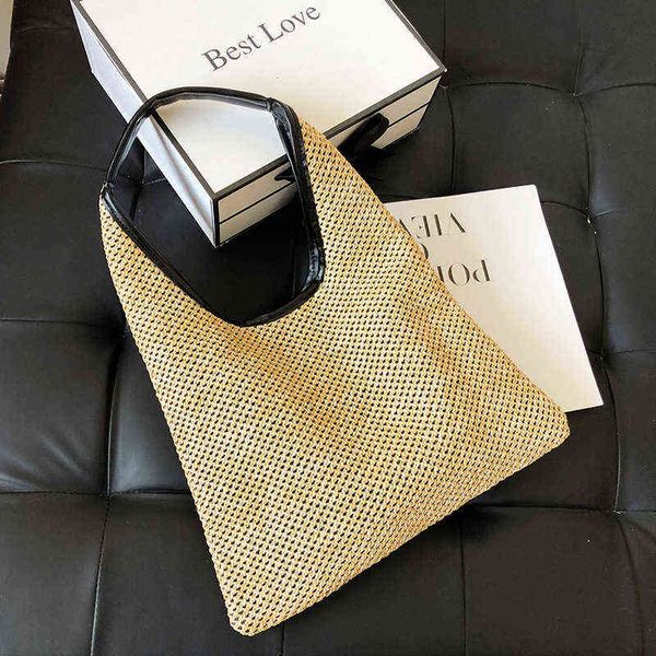 large capacity armpit bag women's handbag summer straw beach shoulder bags female hobos underarm bag bohemia woven tote bag g220524
large capacity armpit bag women's handbag summer straw beach shoulder bags female hobos underarm bag bohemia woven tote bag g220524