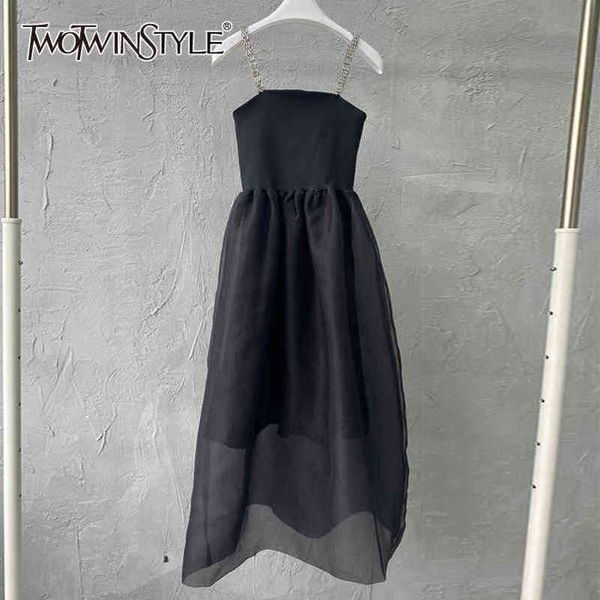 summer black mesh dress for women square collar sleeveless high waist sling evening dresses female fashion 210423, Black;gray
summer black mesh dress for women square collar sleeveless high waist sling evening dresses female fashion 210423, Black;gray
