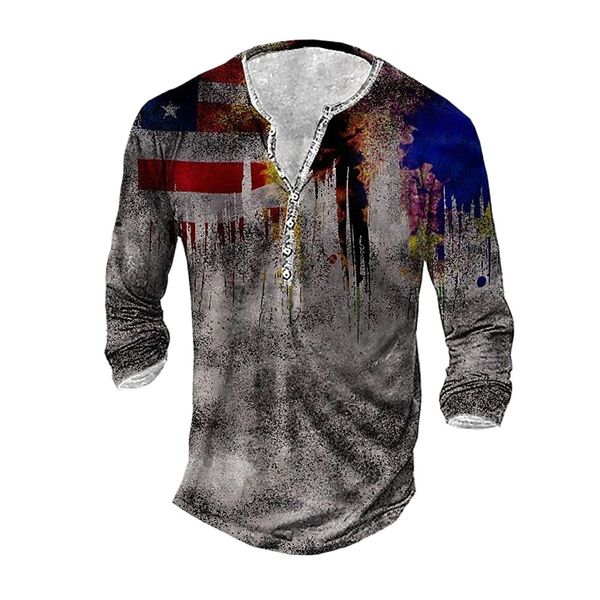 men's henley shirt tee t shirt 3d print graphic oil painting plus size henley daily sports button-down print long sleeve basic casual, White;black
men's henley shirt tee t shirt 3d print graphic oil painting plus size henley daily sports button-down print long sleeve basic casual, White;black