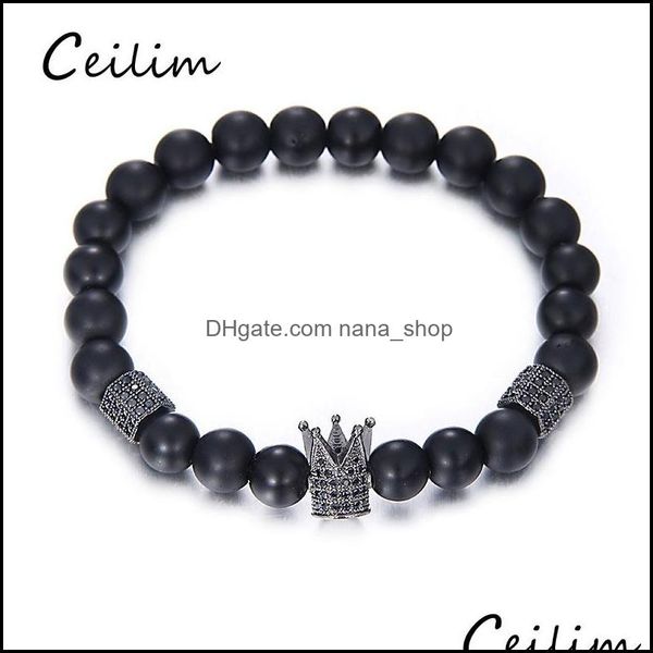 beaded strands bracelets jewelry luxury micro pave black cz zirconia gold king crown charm bracelet men dl polish matte stone
beaded strands bracelets jewelry luxury micro pave black cz zirconia gold king crown charm bracelet men dl polish matte stone