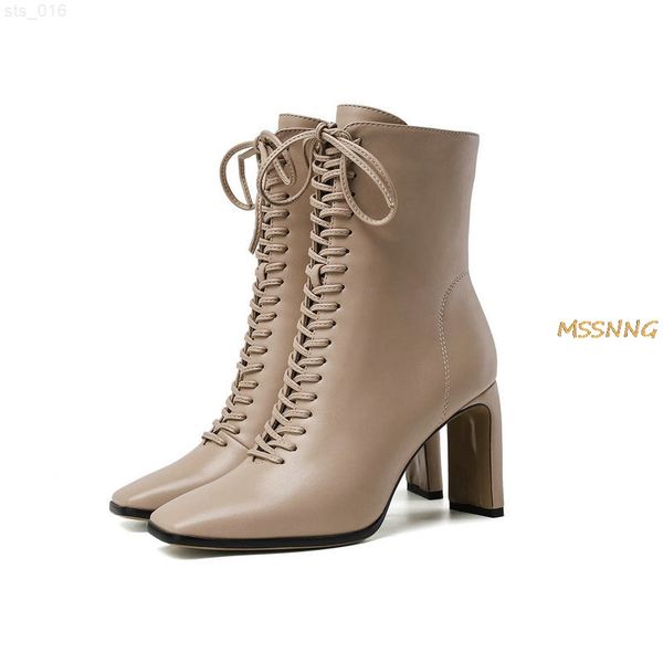 high heel women's boots fashion square toe lace up solid ladies boots new autumn winter women shoes ankle boots big sizet220718, Black
high heel women's boots fashion square toe lace up solid ladies boots new autumn winter women shoes ankle boots big sizet220718, Black