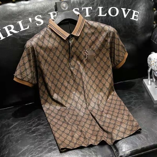 new short sleeved polo shirt fashion slim summer korean fashion t-shirt men's print, White;black
new short sleeved polo shirt fashion slim summer korean fashion t-shirt men's print, White;black