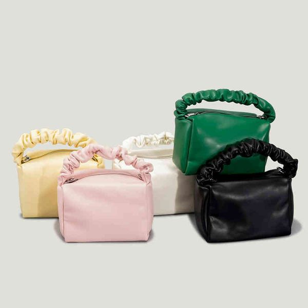 fahion ruched handle women handbags designer chains shoulder bags luxury soft pu leather crossbody small pillow tote 220427
fahion ruched handle women handbags designer chains shoulder bags luxury soft pu leather crossbody small pillow tote 220427
