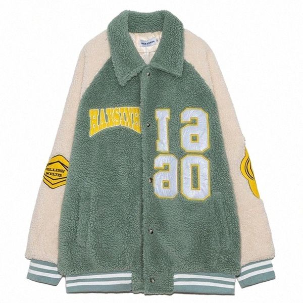 men's jackets men patchwork lamb wool parkas coats vintage thicken warm padded outwear women winter oversize streetwear parka k4jh#, Black;brown
men's jackets men patchwork lamb wool parkas coats vintage thicken warm padded outwear women winter oversize streetwear parka k4jh#, Black;brown