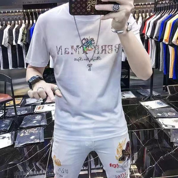 men's t-shirts summer new diamond sequin design letter printing short sleeve 2022 western popular half sleeve round neck tees black whi, White;black
men's t-shirts summer new diamond sequin design letter printing short sleeve 2022 western popular half sleeve round neck tees black whi, White;black
