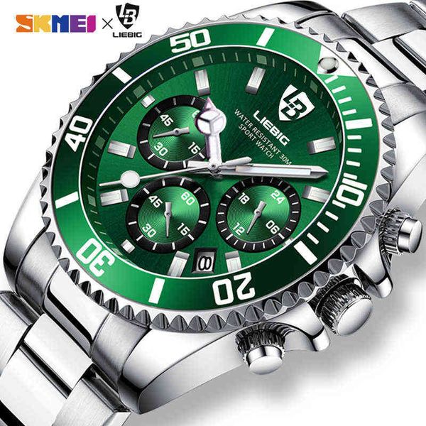 2022 new arrival luxury brand mens quartz clock full steel wristes dive 30m waterproof sport relogio masculino l2011 y220707, Slivery;brown
2022 new arrival luxury brand mens quartz clock full steel wristes dive 30m waterproof sport relogio masculino l2011 y220707, Slivery;brown