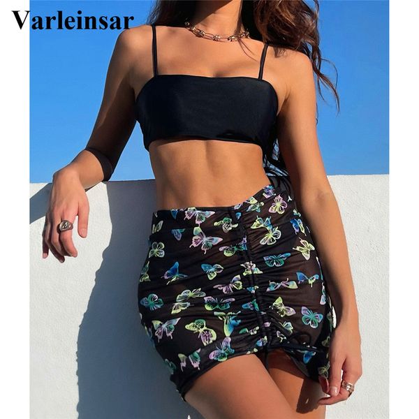 high cut bikini women swimwear female swimsuit three-pieces bikini set with butterfly print skirt bather bathing suit swim v3188, White;black
high cut bikini women swimwear female swimsuit three-pieces bikini set with butterfly print skirt bather bathing suit swim v3188, White;black