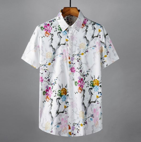 2022 fashion design summer men's floral ink print trend slim shirt handsome casual mens cotton short sleeve shirt, White;black
2022 fashion design summer men's floral ink print trend slim shirt handsome casual mens cotton short sleeve shirt, White;black