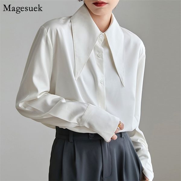 long sleeve white satin blouse women autumn fashion loose vintage button shirt clothing chic office lady 18015 220810
long sleeve white satin blouse women autumn fashion loose vintage button shirt clothing chic office lady 18015 220810