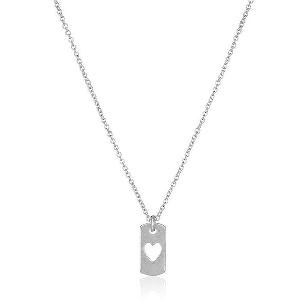 pendant necklaces hollow love dog tag short chain choker necklace for women golden wish with card jewelry as gift heart, Silver
pendant necklaces hollow love dog tag short chain choker necklace for women golden wish with card jewelry as gift heart, Silver