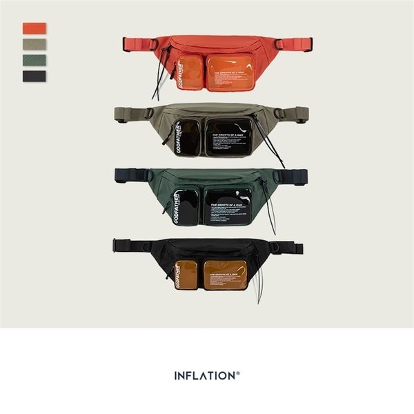 inflation multipocket double zipper streetwear waist bag clear fanny pack belt bag transparent plastic large bum bag 228ai 201117
inflation multipocket double zipper streetwear waist bag clear fanny pack belt bag transparent plastic large bum bag 228ai 201117