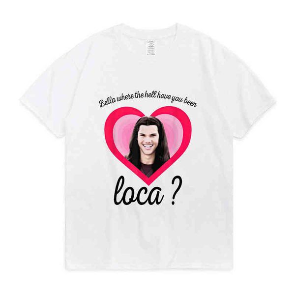 bella where the hell have you been loca shirt twilight saga jacob black print t-shirt men women popular tee, White;black
bella where the hell have you been loca shirt twilight saga jacob black print t-shirt men women popular tee, White;black