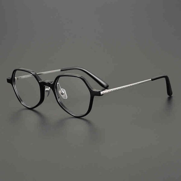 low-key handmade blue hawksbill carved small hexagonal plate ultra light spectacle frame tide, White;black
low-key handmade blue hawksbill carved small hexagonal plate ultra light spectacle frame tide, White;black