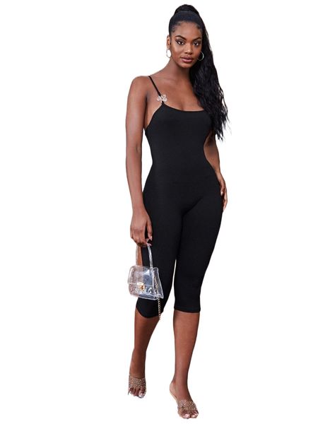 flower-ring detail cami unitard jumpsuit k2xg#, Black;white
flower-ring detail cami unitard jumpsuit k2xg#, Black;white