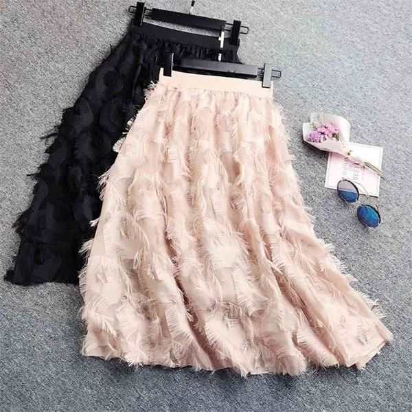 spring women pleated skirts fashion feather tassel pleated skirts high waisted elastic women casual party skirt 210325, Black
spring women pleated skirts fashion feather tassel pleated skirts high waisted elastic women casual party skirt 210325, Black