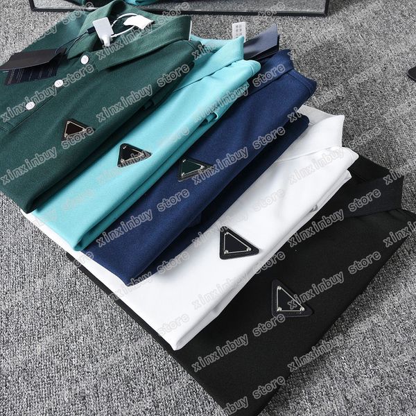 22ss men designers t shirts polo triangle label short sleeve man lapel streetwear navy white blue white xinxinbuy m-4xl, White;black
22ss men designers t shirts polo triangle label short sleeve man lapel streetwear navy white blue white xinxinbuy m-4xl, White;black