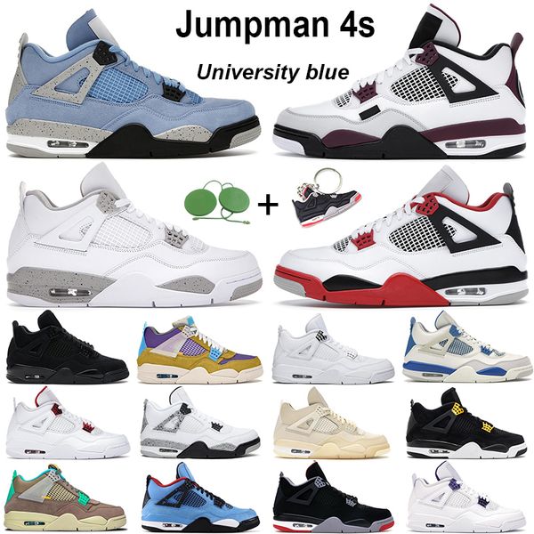 mens basketball shoes 4s jumpman 4 university blue black cat pure money bred bordeaux fire red white cement men sports sneakers
mens basketball shoes 4s jumpman 4 university blue black cat pure money bred bordeaux fire red white cement men sports sneakers