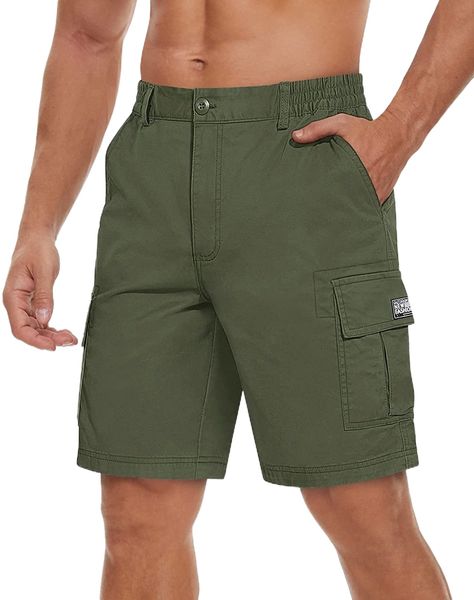 men's flat shorts with pockets summer casual cotton cargo work shorts elastic waist u3st#, White;black
men's flat shorts with pockets summer casual cotton cargo work shorts elastic waist u3st#, White;black