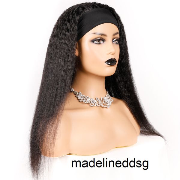headband wig remy human hair wigs brazilian kinky straight full machine made with scarf for women zxf5, Black
headband wig remy human hair wigs brazilian kinky straight full machine made with scarf for women zxf5, Black