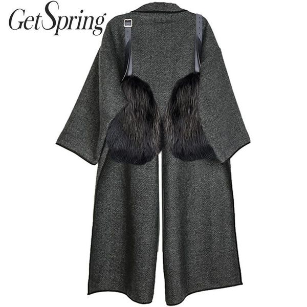 getspring women woolen coat batwing sleeve irregular wool winter coats women asymmetry striped long women overcoat fashion 201102, Black
getspring women woolen coat batwing sleeve irregular wool winter coats women asymmetry striped long women overcoat fashion 201102, Black