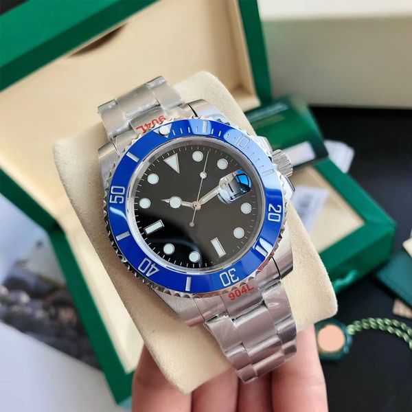 luxury mens watches automatic mechanical 40mm submarine watch ceramic bezel sports stainless steel strap sapphire mirror waterproof with box, Slivery;brown
luxury mens watches automatic mechanical 40mm submarine watch ceramic bezel sports stainless steel strap sapphire mirror waterproof with box, Slivery;brown