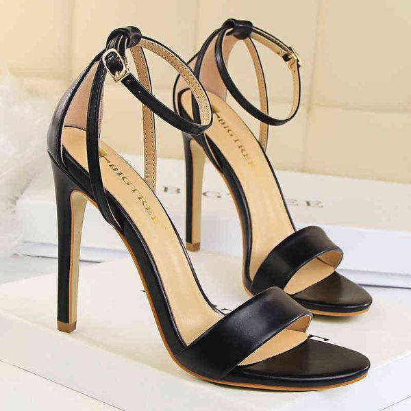 bigtree shoes pu leather women pumps 11 cm super high heels belt buckle fish mouth sandals party 220531, Black
bigtree shoes pu leather women pumps 11 cm super high heels belt buckle fish mouth sandals party 220531, Black