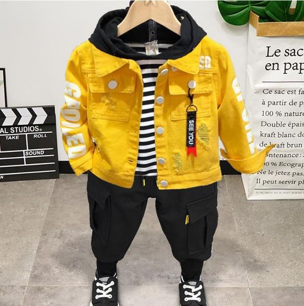 clothing sets children's boys set autumn winter baby clothes jean jacket, hoodie, sweatpants for toddler sport suit kids costume, White
clothing sets children's boys set autumn winter baby clothes jean jacket, hoodie, sweatpants for toddler sport suit kids costume, White