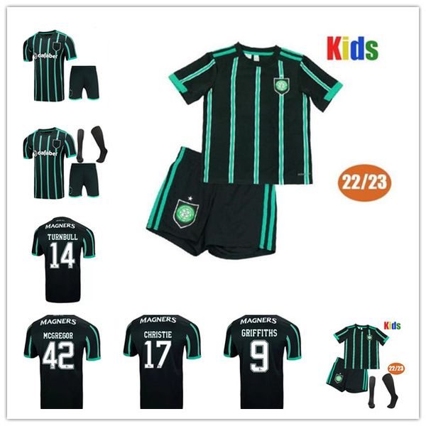 2022 2023 celtic soccer jerseys fans version 22 23 mcgregor griffiths edouard brown duffy turnbull christie etyounouussi football 10, Black;yellow