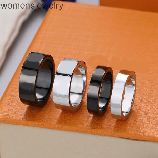 new titanium steel letter designer lover ring fashion trend wild casual couple men and women do not fade gun black four-leaf clover pair, Silver
new titanium steel letter designer lover ring fashion trend wild casual couple men and women do not fade gun black four-leaf clover pair, Silver
