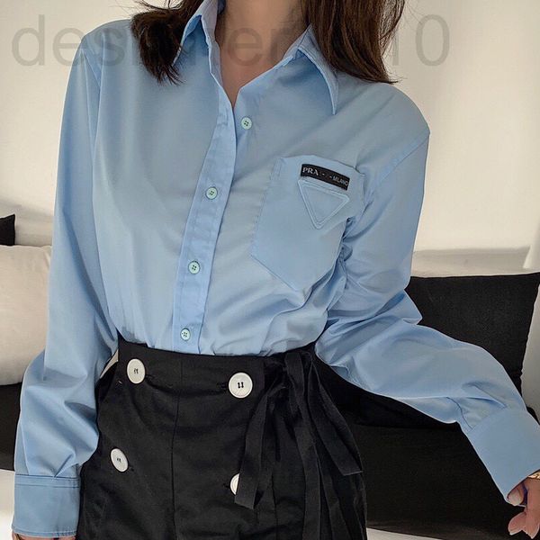 women's polos designer pujia 2022 spring and summer new women's triangle standard back drawstring ribbon long sleeve casual shirt, White
women's polos designer pujia 2022 spring and summer new women's triangle standard back drawstring ribbon long sleeve casual shirt, White