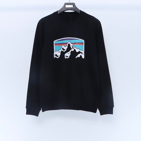 men's sweatshirts stone autumn and winter new trendy brand snow mountain print couple models loose casual round neck street style long, Black
men's sweatshirts stone autumn and winter new trendy brand snow mountain print couple models loose casual round neck street style long, Black