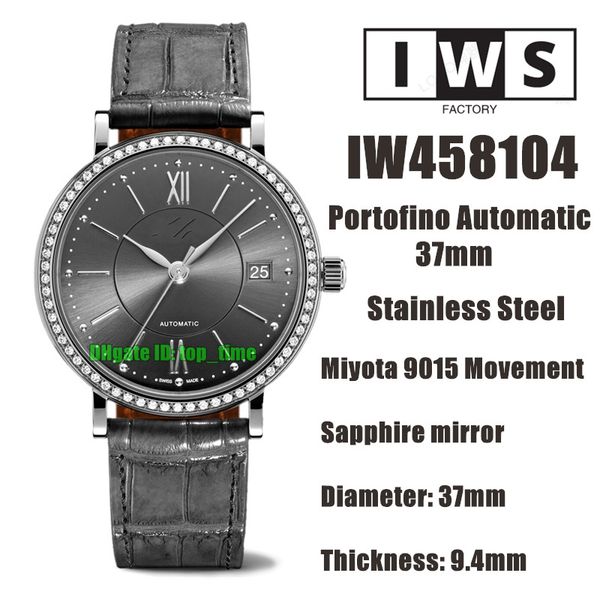 iwsf watches 37mm stainless steel miyota 9015 automatic womens watch 458104 diamond bezel gray dial leather strap ladies wristwatches, Slivery;brown
iwsf watches 37mm stainless steel miyota 9015 automatic womens watch 458104 diamond bezel gray dial leather strap ladies wristwatches, Slivery;brown