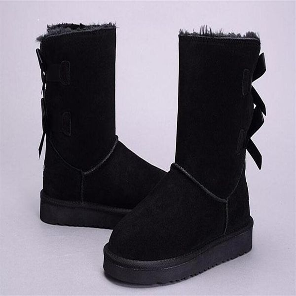 new style women classic knee boot half boot tall winter boots real leather bowknot women's snow boots shoes293p, Black
new style women classic knee boot half boot tall winter boots real leather bowknot women's snow boots shoes293p, Black