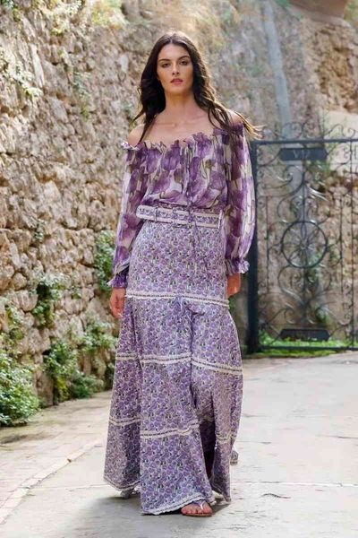 women's two piece pants tulip two-piece set 2022 spring and summer one-line collar loose chiffon shirt broken flower long skirt fashion, White
women's two piece pants tulip two-piece set 2022 spring and summer one-line collar loose chiffon shirt broken flower long skirt fashion, White