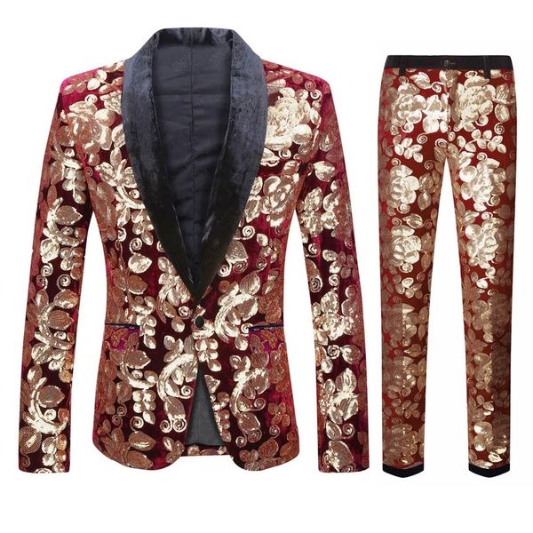 men's suits & blazers dress wine red velvet sequin suit men's senior british banquet wedding, White;black
men's suits & blazers dress wine red velvet sequin suit men's senior british banquet wedding, White;black