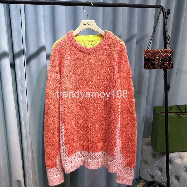 women's knits & tees sweet orange pink contrast color sweater women's early autumn pullover rhomboid hook flower hollow mohair, White
women's knits & tees sweet orange pink contrast color sweater women's early autumn pullover rhomboid hook flower hollow mohair, White