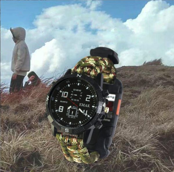 em-135-05 men's sport digital wristwatch outdoor multifunction emergency survive whistle flashlight laser compass mountaineering watche, Slivery;brown
em-135-05 men's sport digital wristwatch outdoor multifunction emergency survive whistle flashlight laser compass mountaineering watche, Slivery;brown